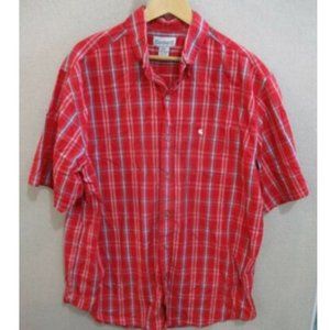Carhartt Red Plaid Button Down Size XL